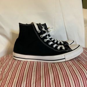 Converse all star black high tops like new M10 W12